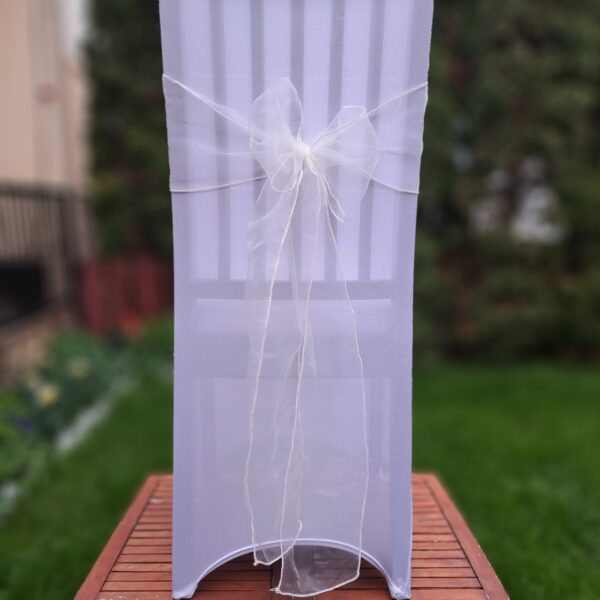 Fehér organza székmasni - Image 3