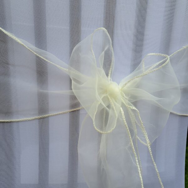 Fehér organza székmasni - Image 2
