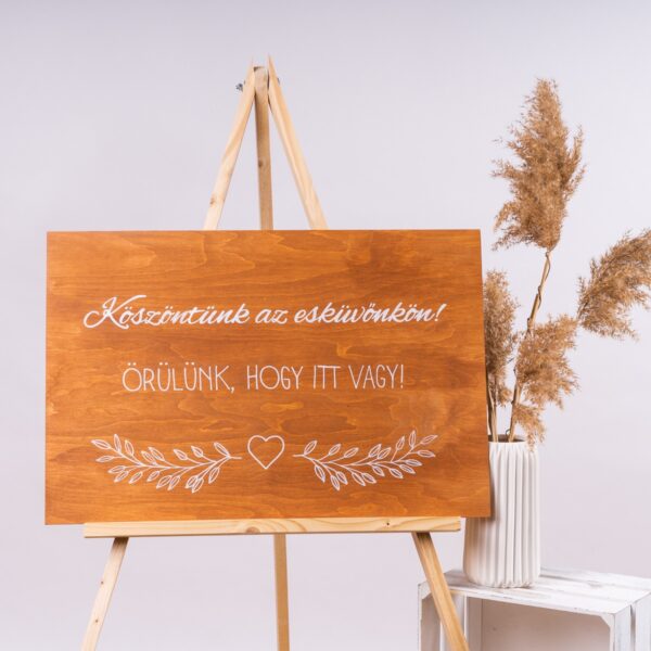 Esküvői köszöntő tábla bérlés - Image 6
