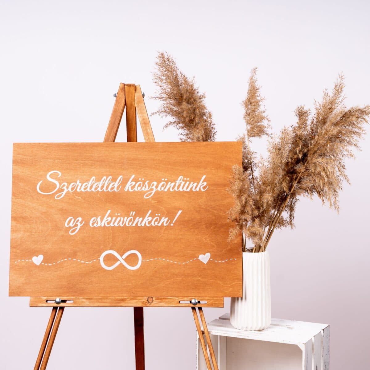 Esküvői tábla 1 állítható esküvői tábla állvány