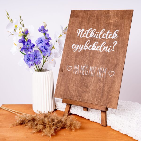 Nélkületek egybekelni?